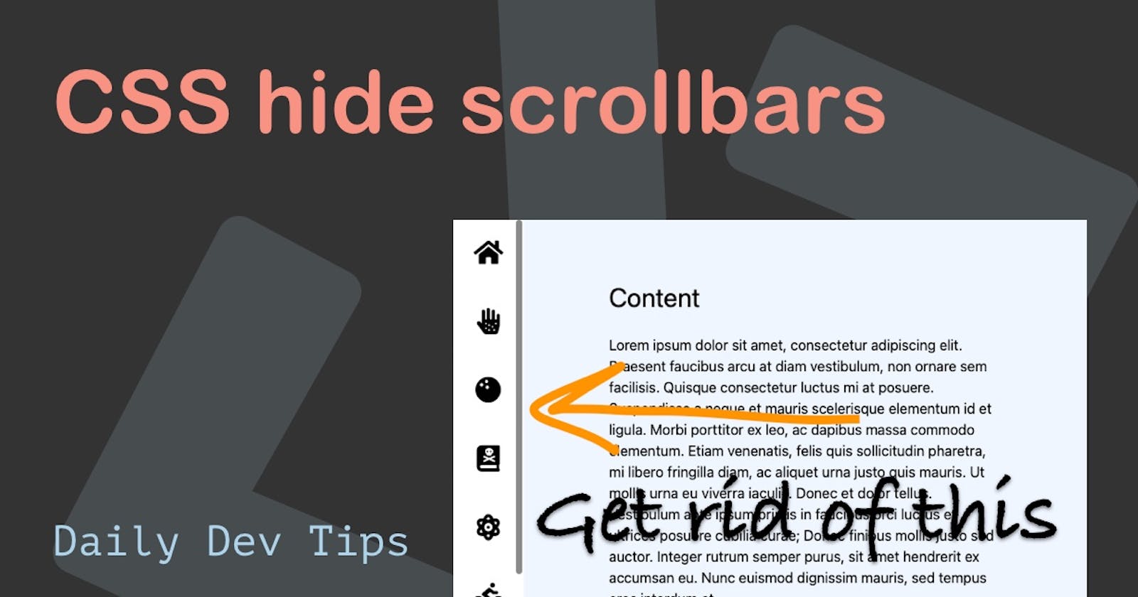 CSS hide scrollbars