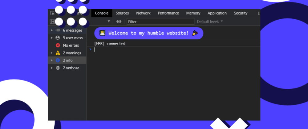 Let's be fancy with a console signature