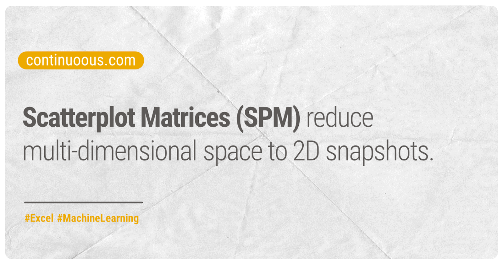 Build SPM in Spreadsheets
