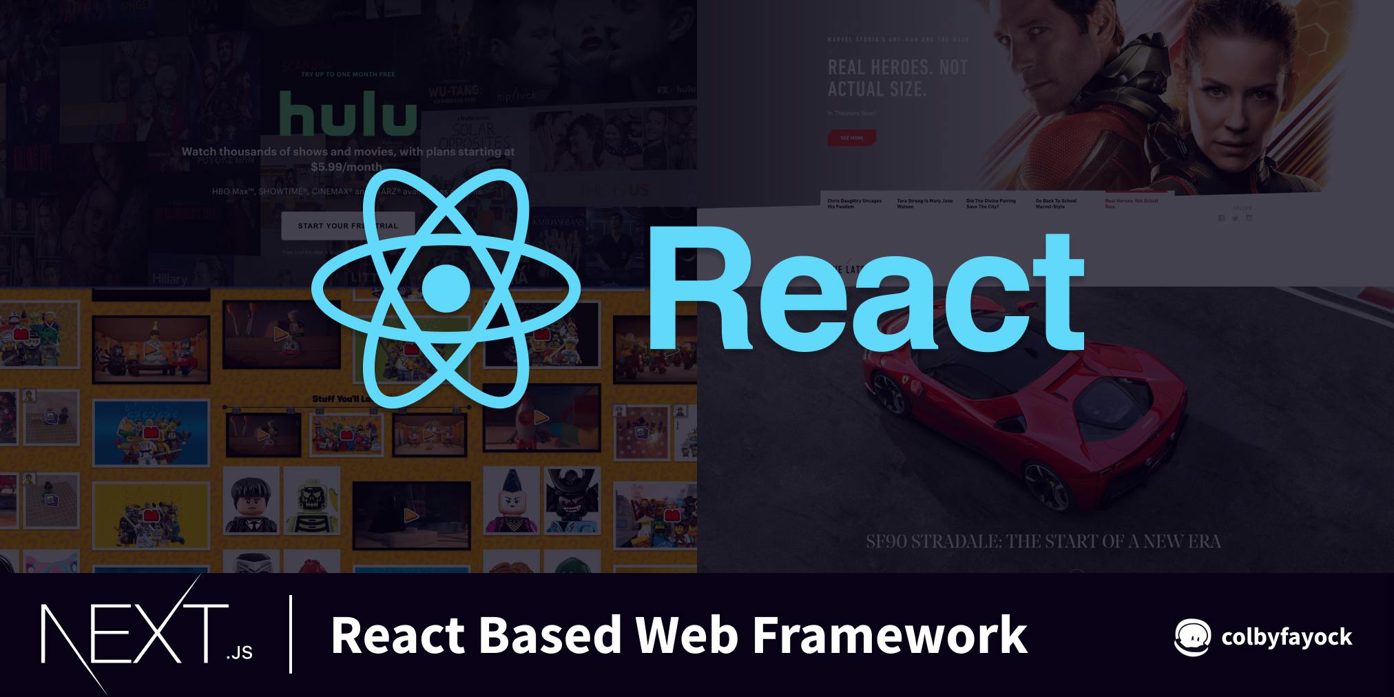 React based web framework