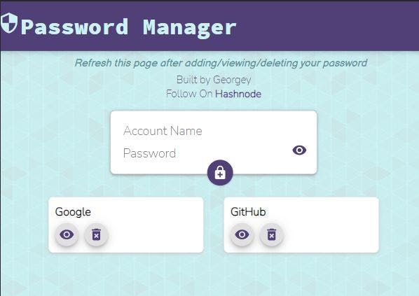 Secure Password Manager: MERN stack app- Using Cryptr ...