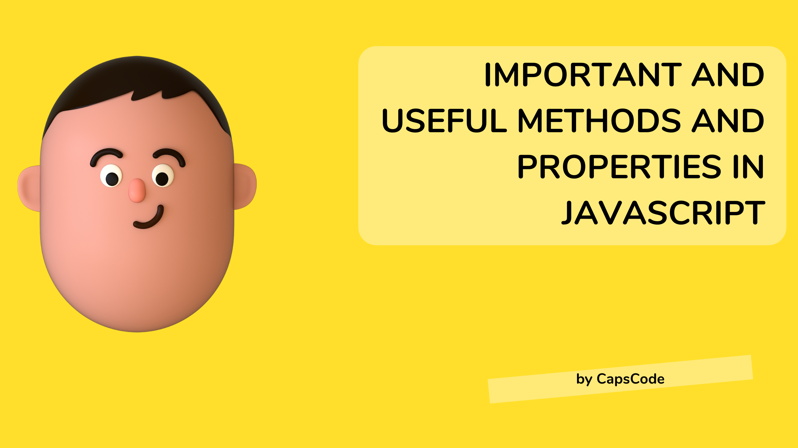 JavaScript Important Methods & Properties Cheatsheet