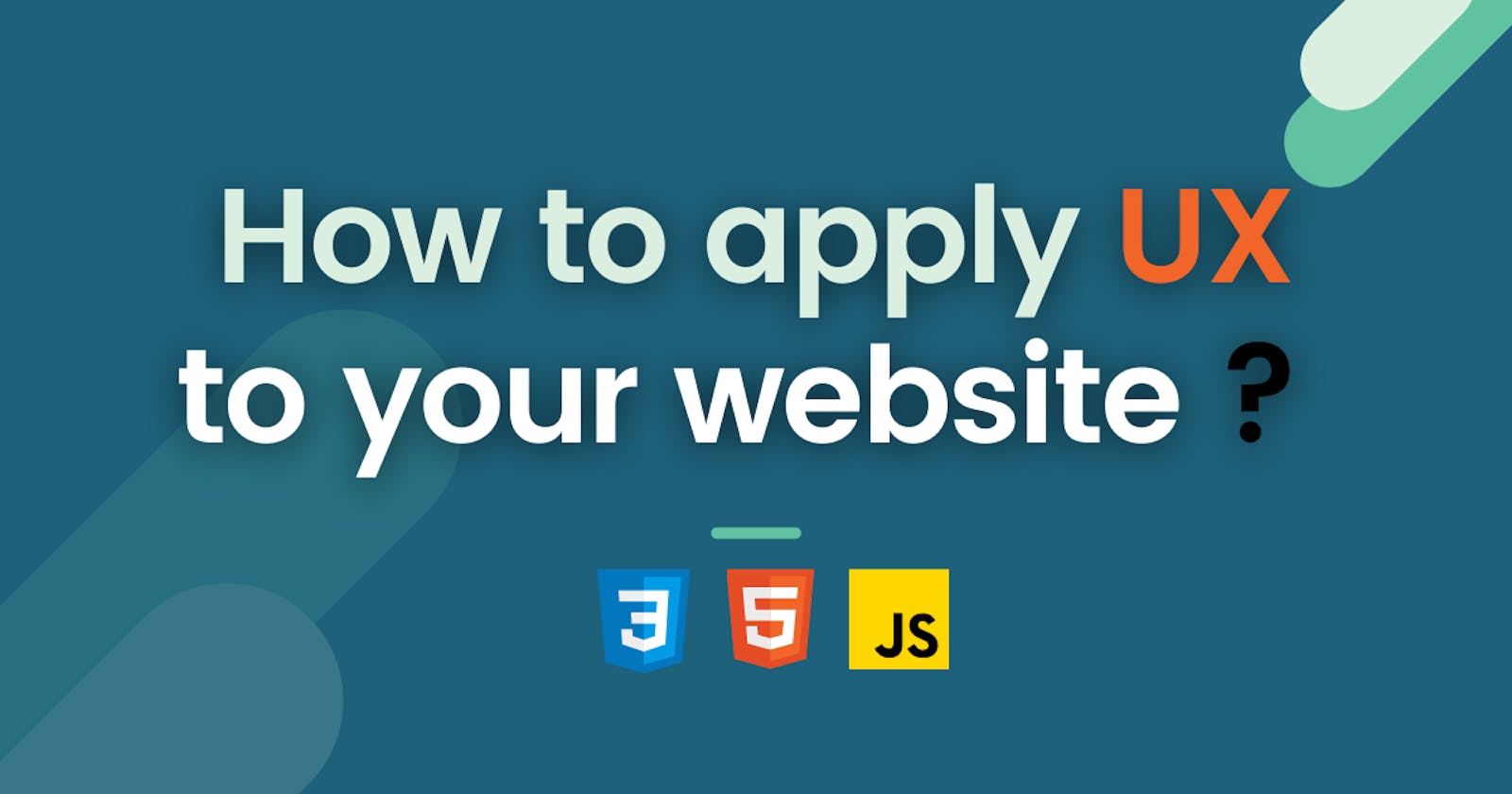 How to apply UX to your website?