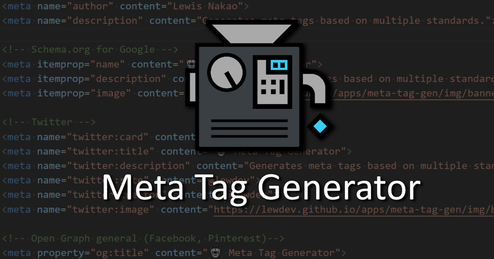 When a prototype does well: 🤖 Meta Tag Generator
