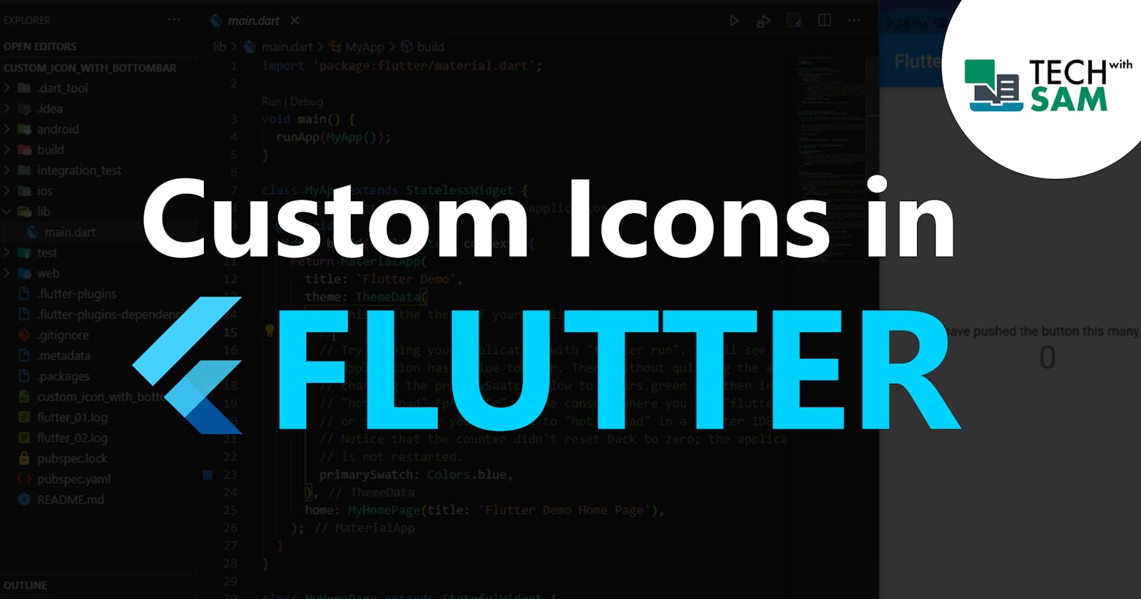 How to add your own custom icons in your Flutter application made easy.