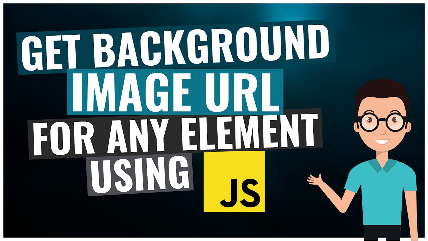 Get background image URL for any element using JavaScript
