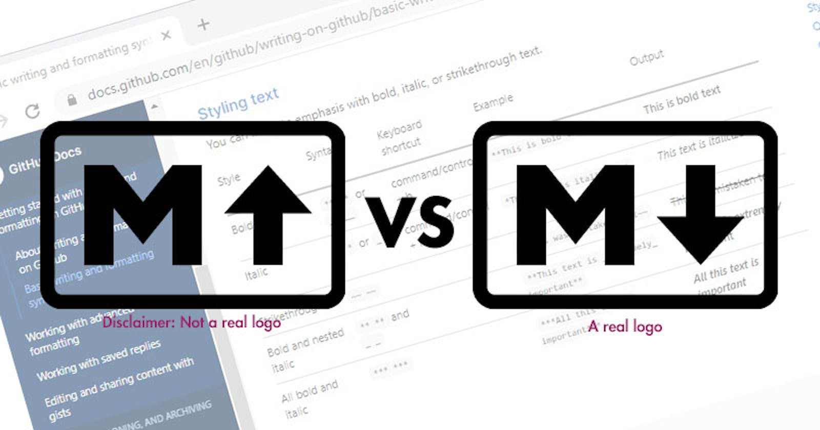 Markup vs Markdown - what's the difference?