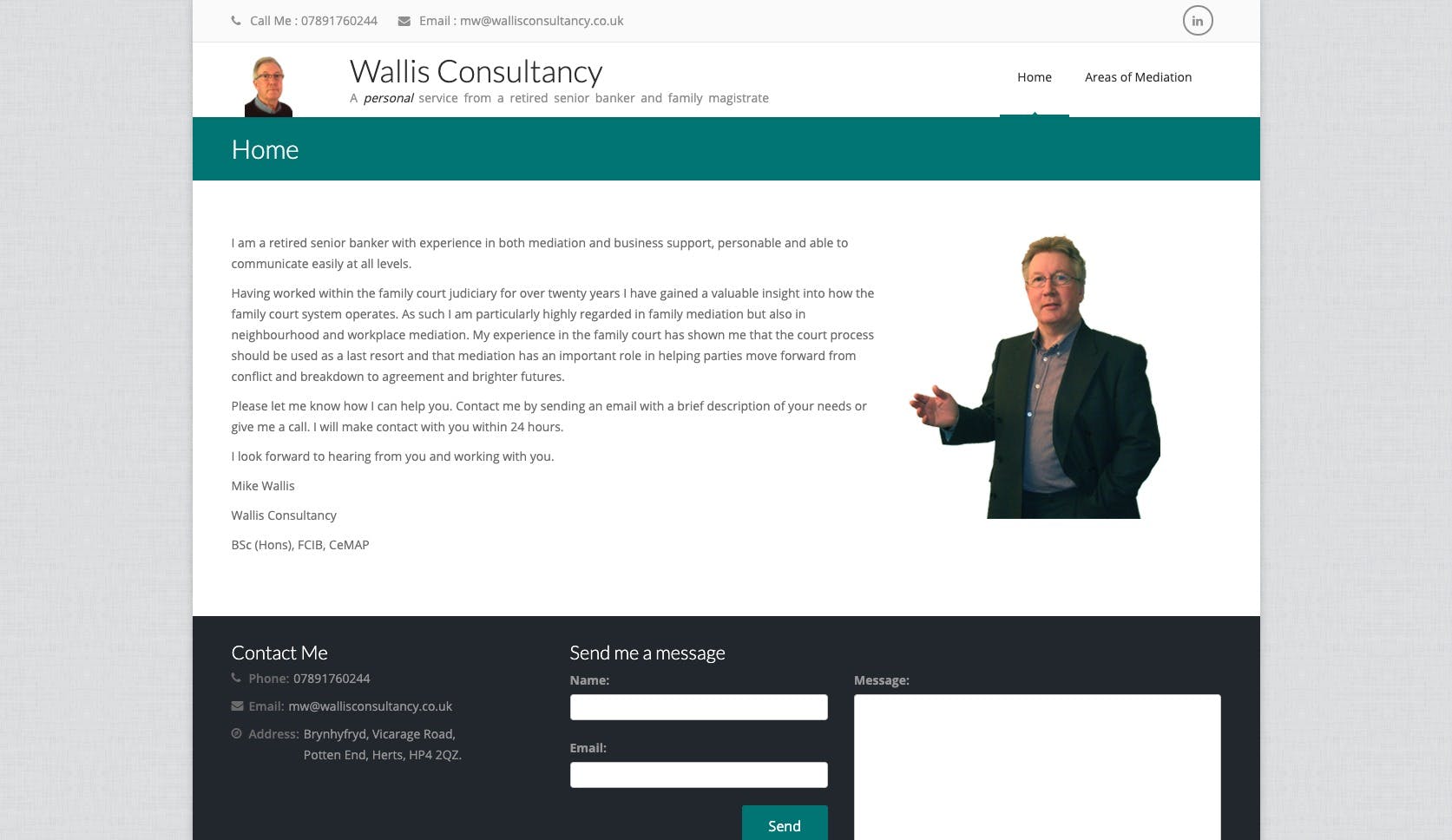 Current Wallis Consultancy website