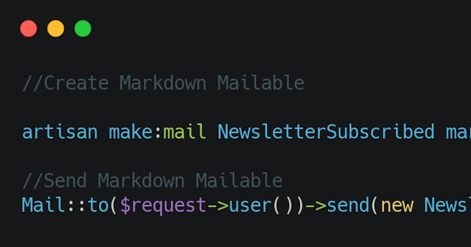 How markdown emails work in Laravel using `league/commonmark` package