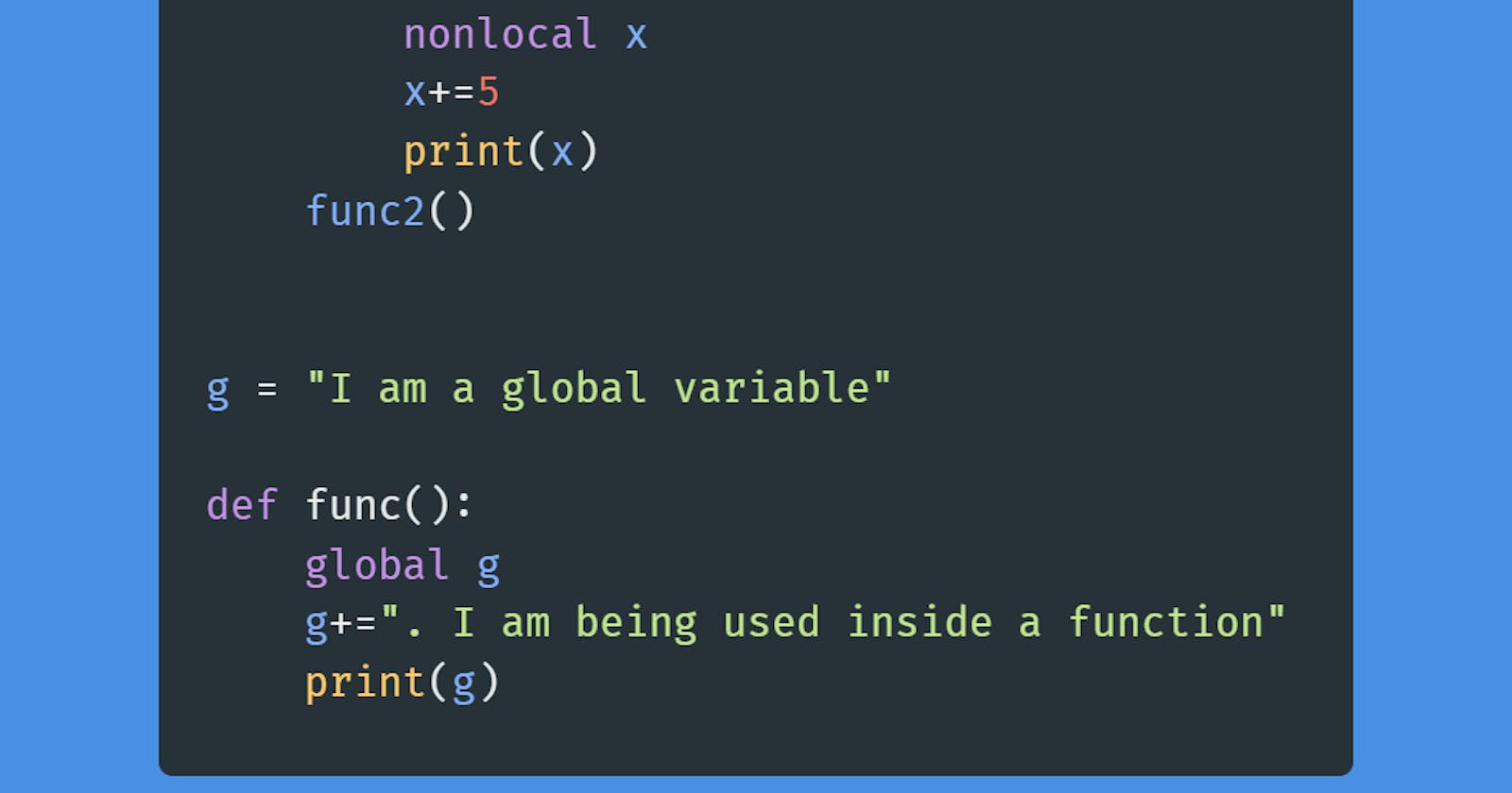 #Day1 - Nonlocal and Global Keywords in Python