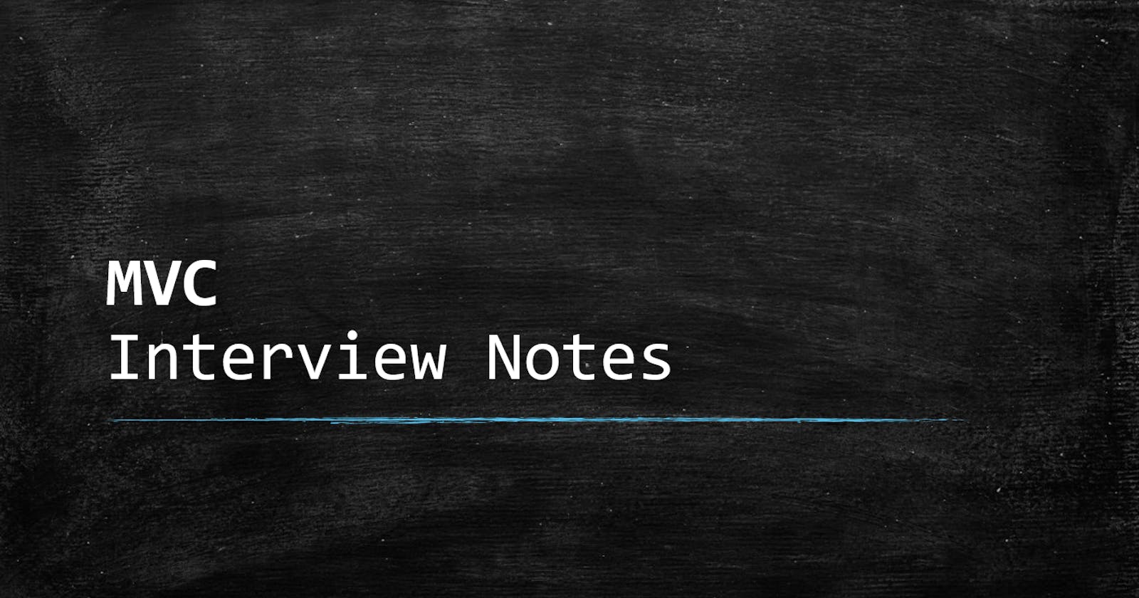 MVC Interview Notes