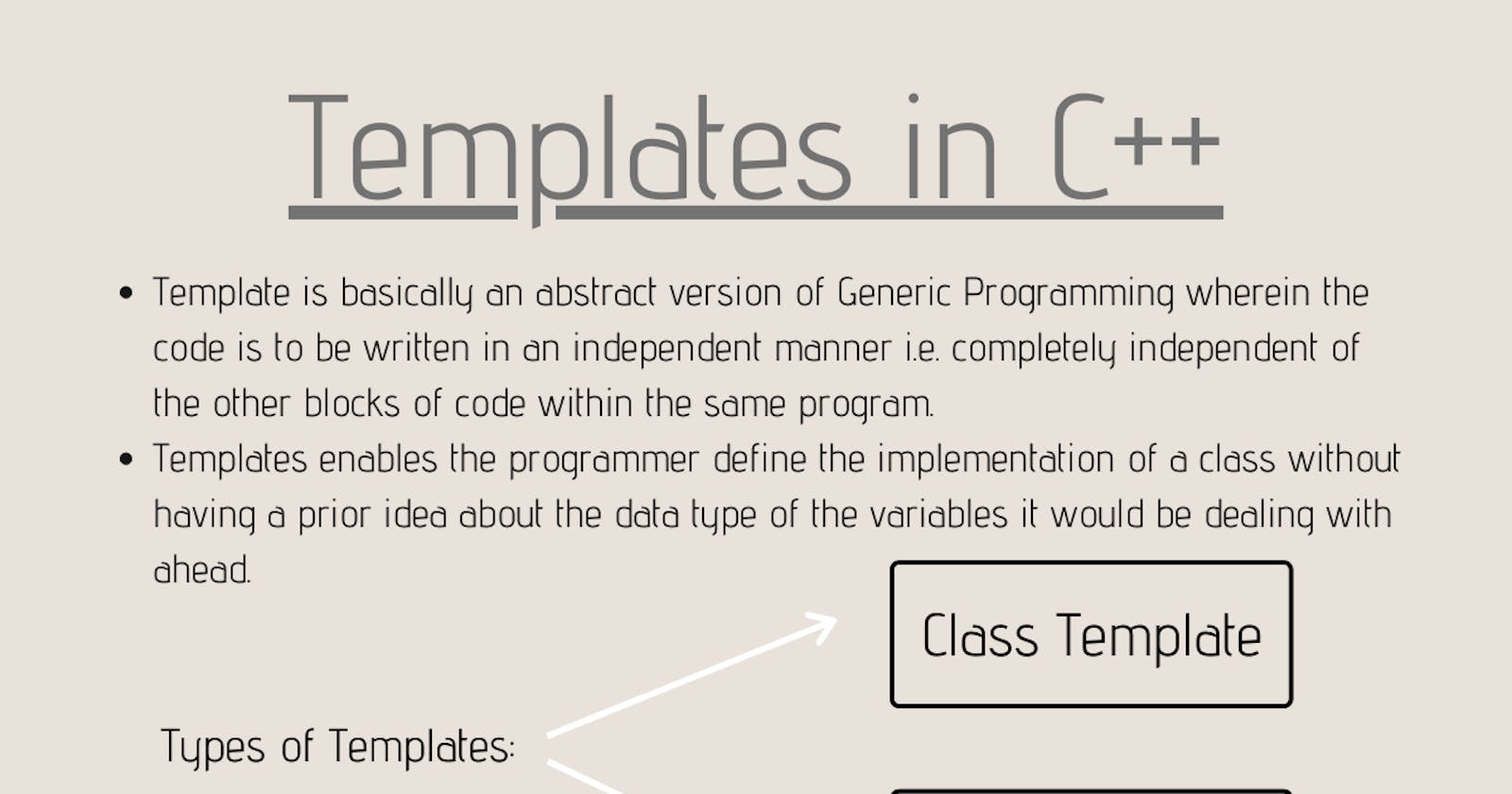 [C++]Function Templates