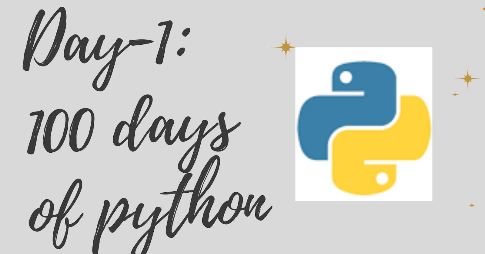 Day- 1 in 100 days of Python