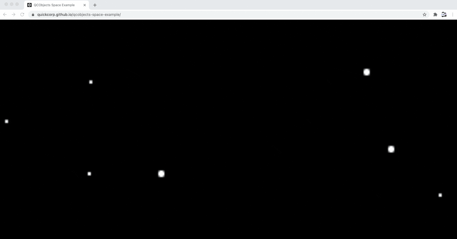 A Space Background (for Web Games) in JavaScript with QCObjects