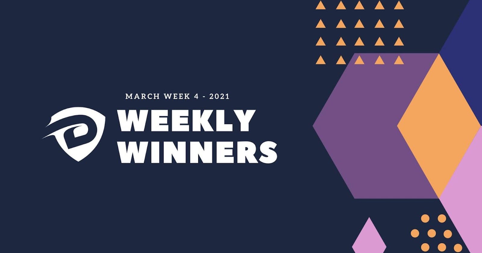 DevDojo Weekly Winners Week 4 March 2021