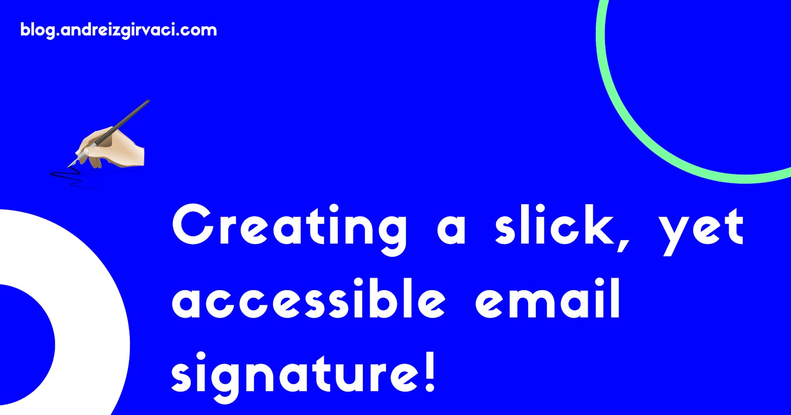 Creating a slick, yet accessible email signature! 🖋