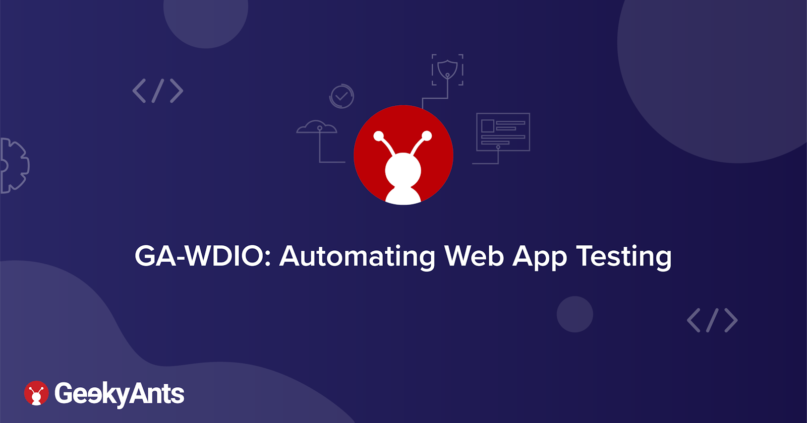 GA-WDIO: Automating Web App Testing