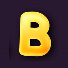 example full size avatar-letter for the letter "b"