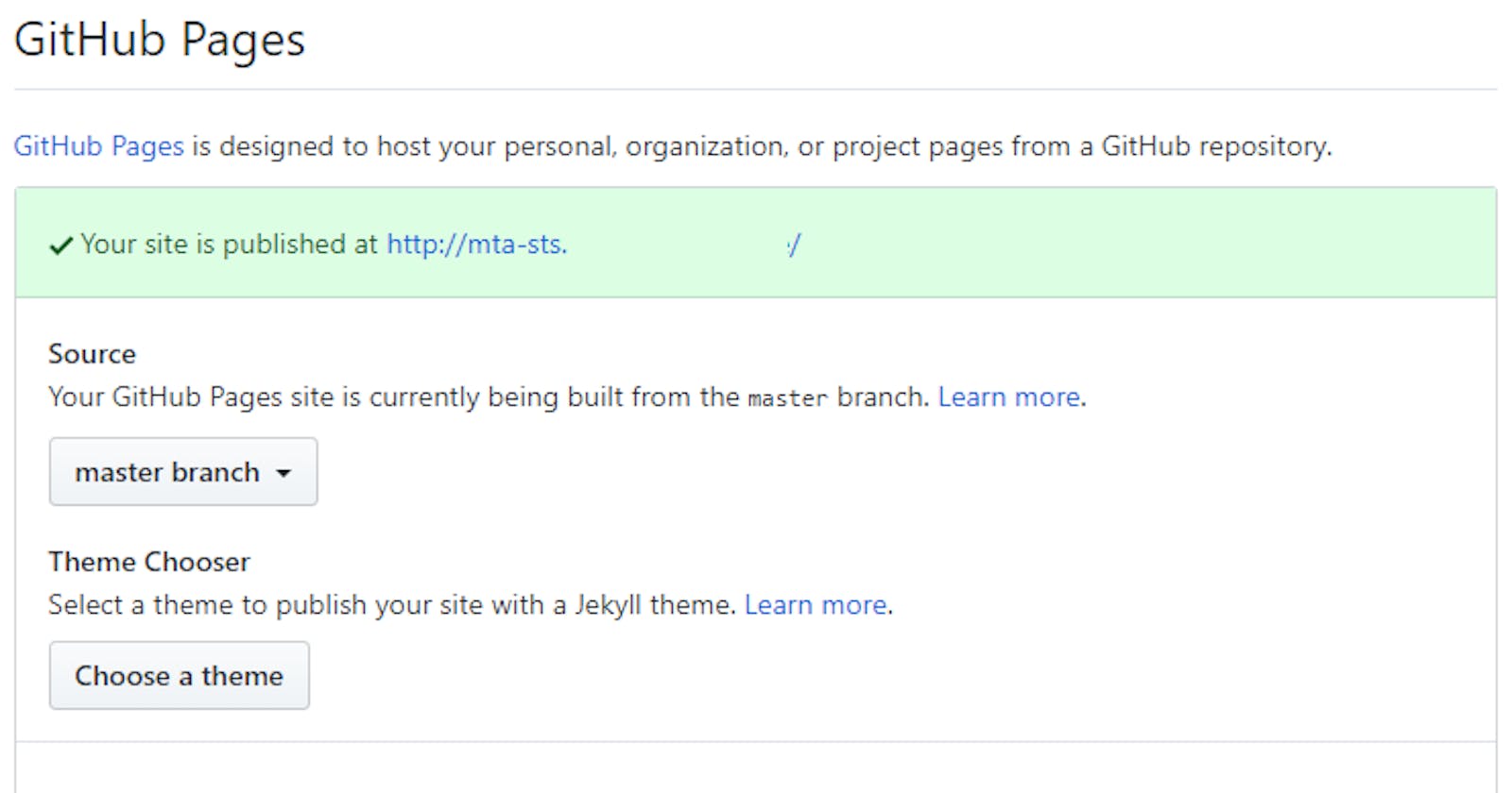Set up MTA-STS on a GSuite hosted GitHub pages