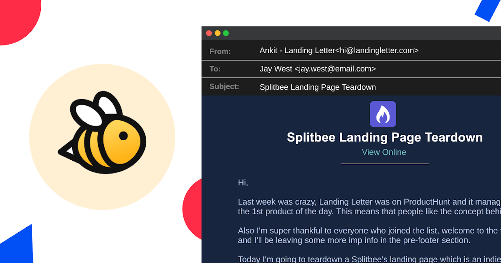 Splitbee Landing Page Teardown