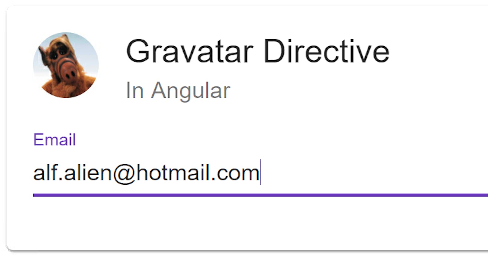 Gravatar Directive in Angular