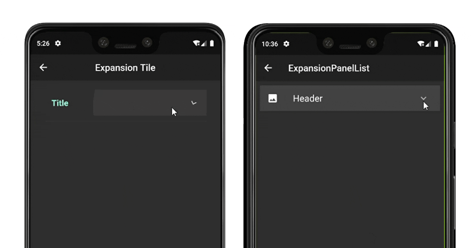 Flutter: Expansion/Collapse view