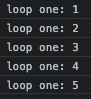 Console loops