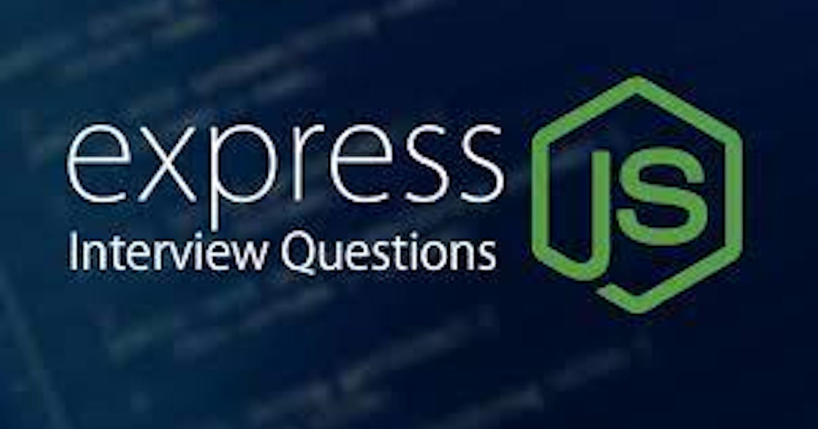 Express JS typical interview questions