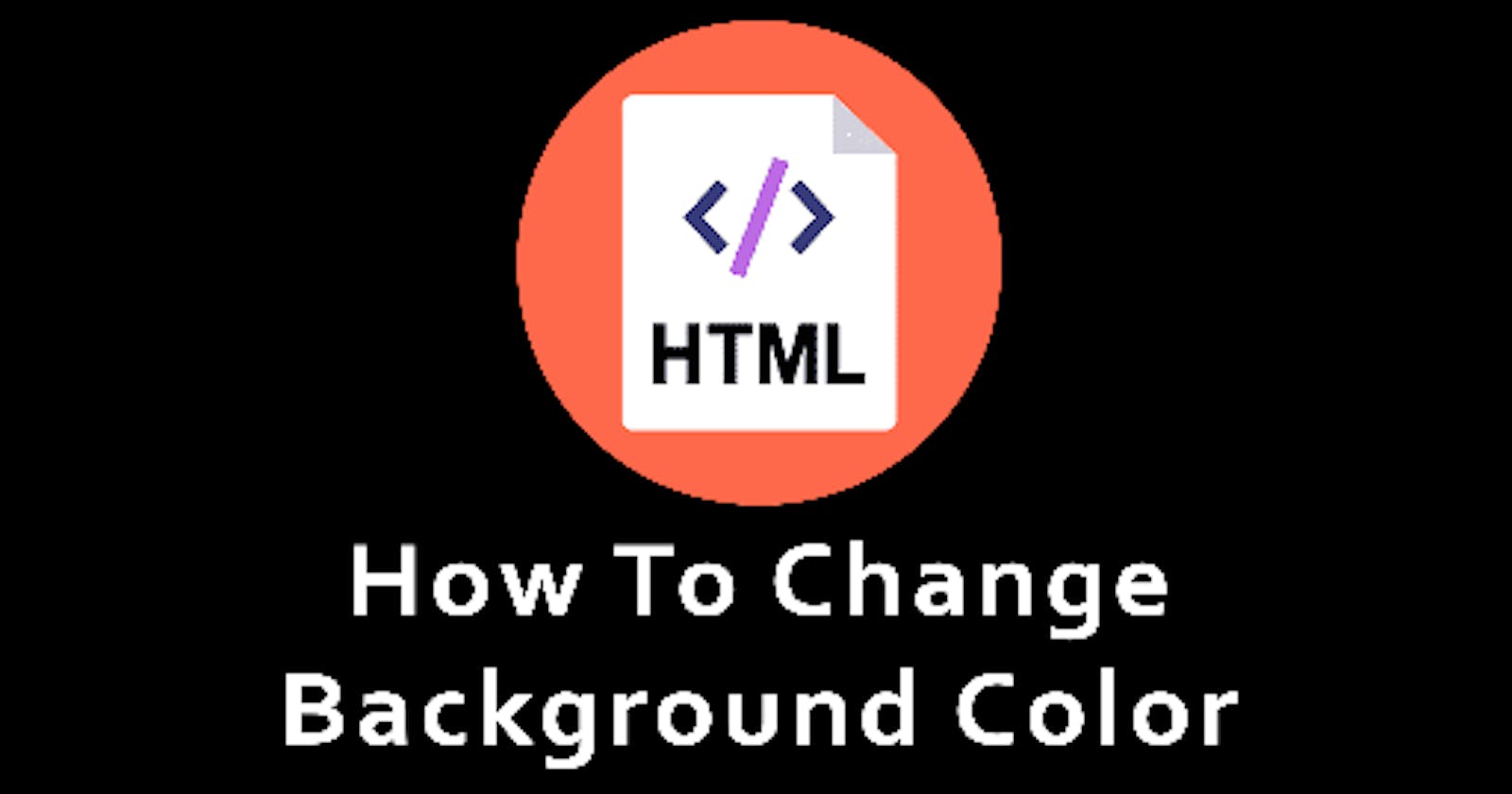 How to change background color in HTML