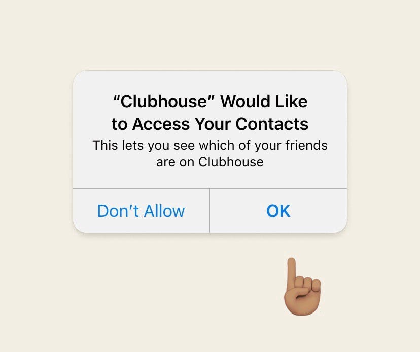 Clubhouse’s dark privacy pattern
