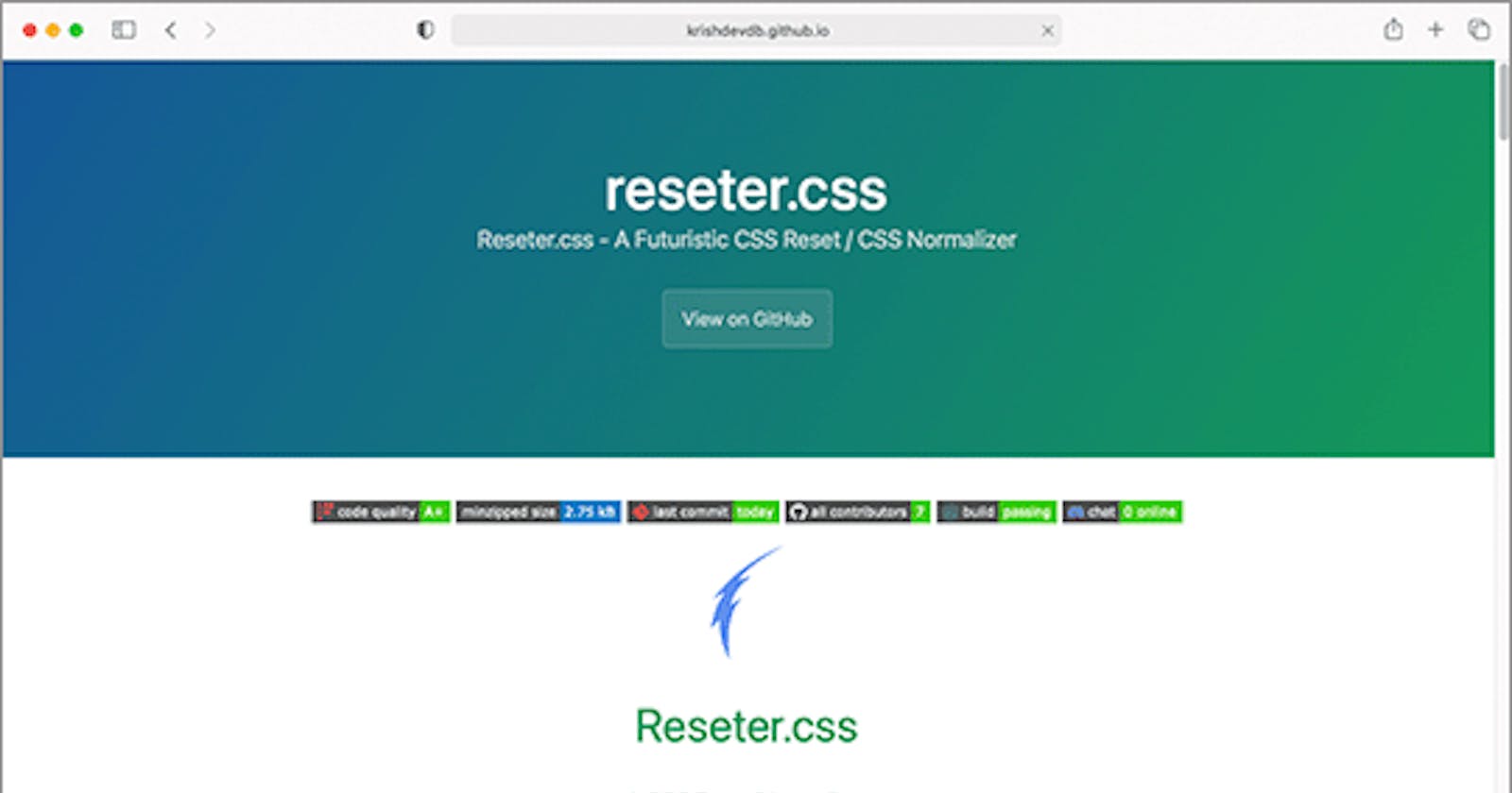 Use Reseter.css Instead Of Normalize and Reset.css. To Improve Cross Browser Experience.