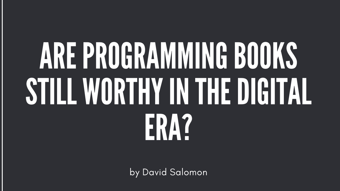 Digital Program Book Are programming books still worthy in the digital era?