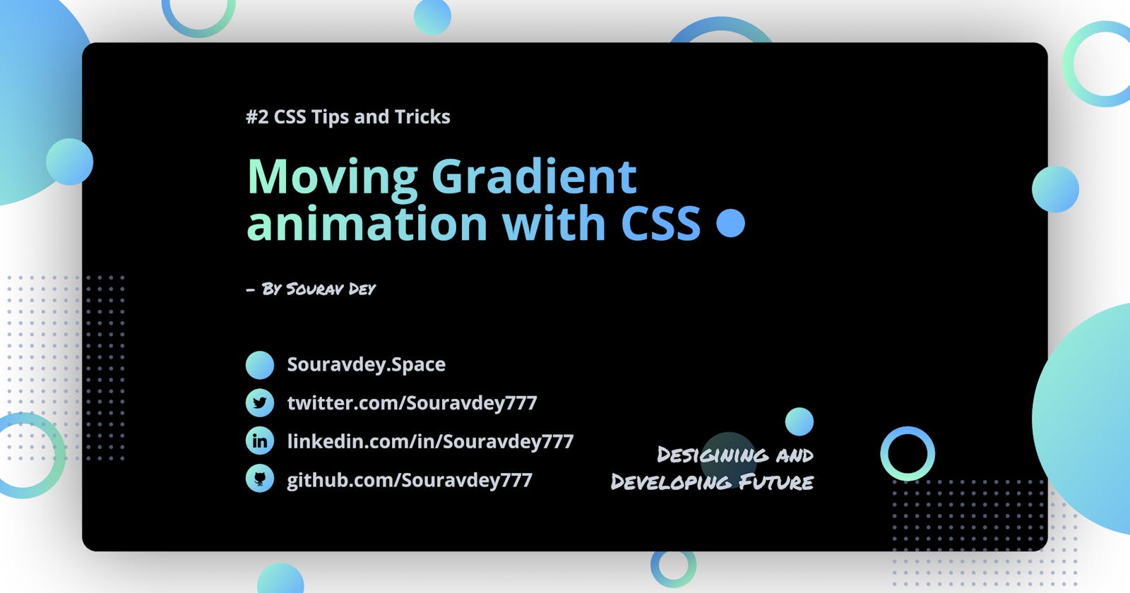 Moving Gradient animation with CSS 🎨