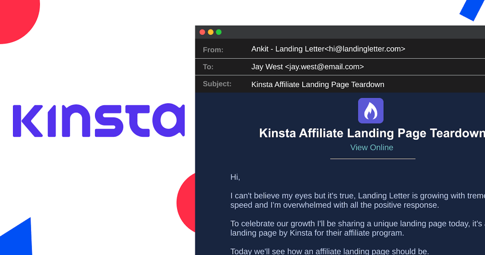 Kinsta Affiliate Landing Page Teardown