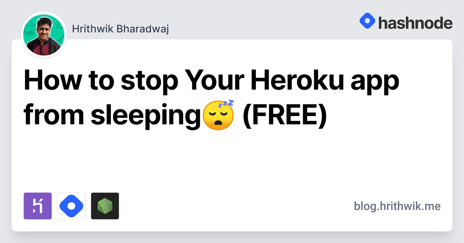 How to stop Your Heroku app from sleeping😴 (FREE)