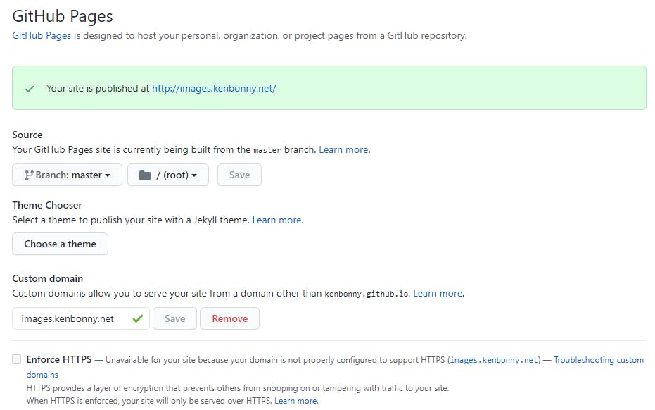 github pages for images setup.png