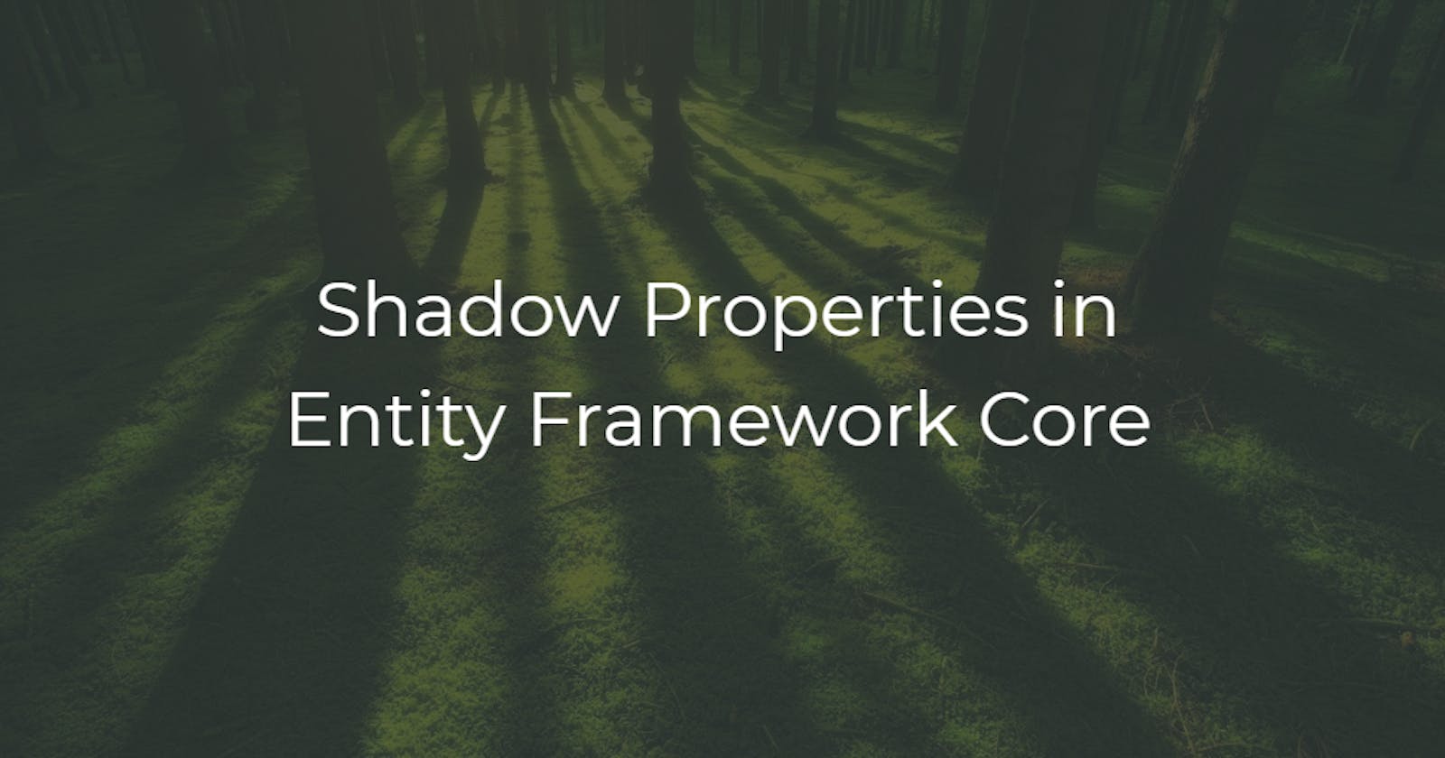 Shadow Properties in Entity Framework Core