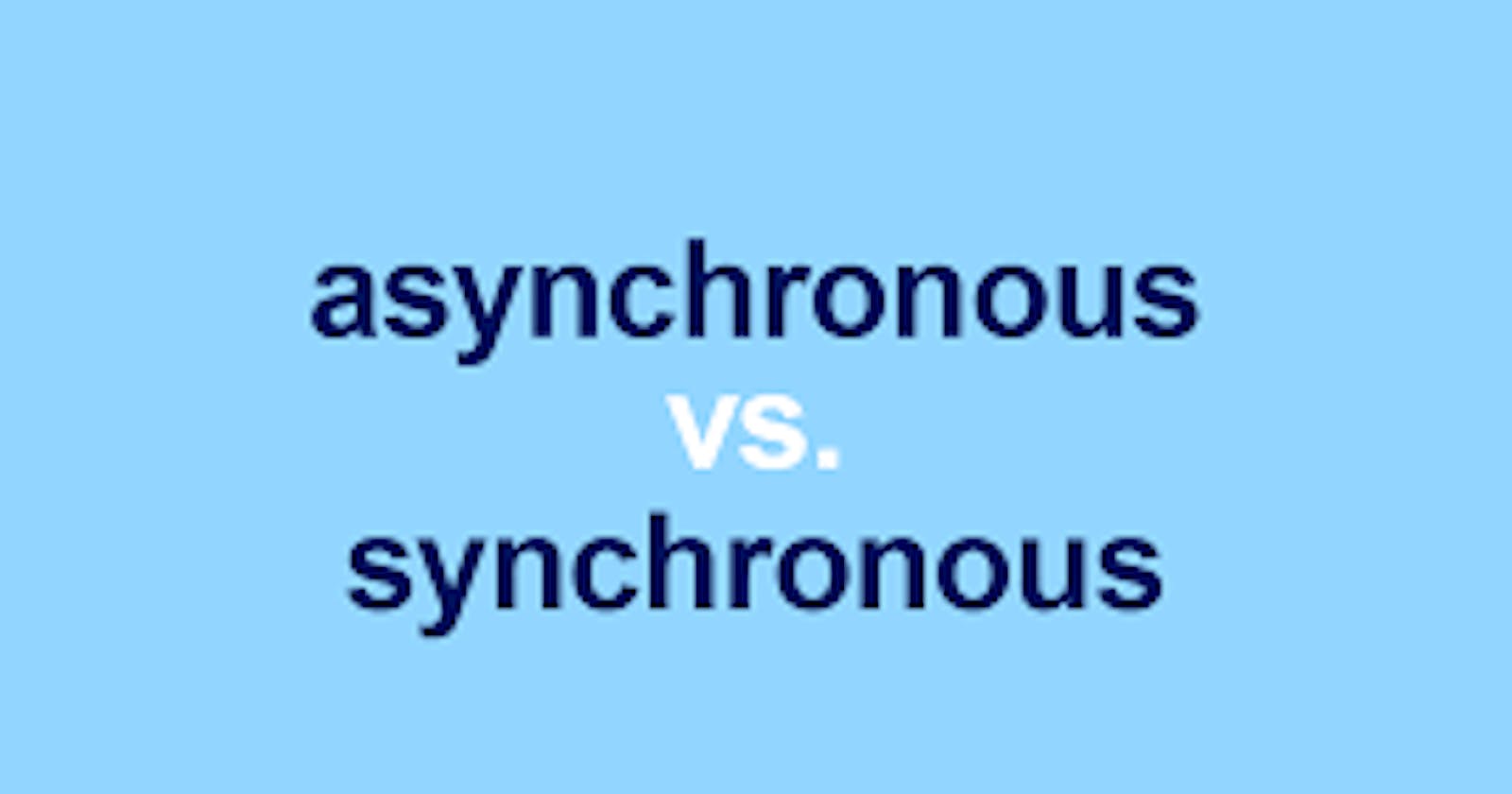 Synchronous vs Asynchronous in Node.js