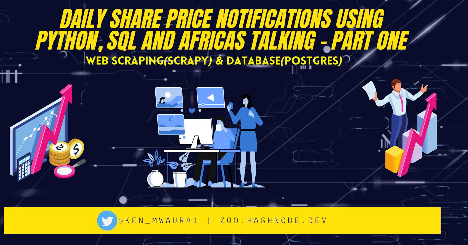 Daily Share Price Notifications using Python, SQL and Africas Talking - Part One