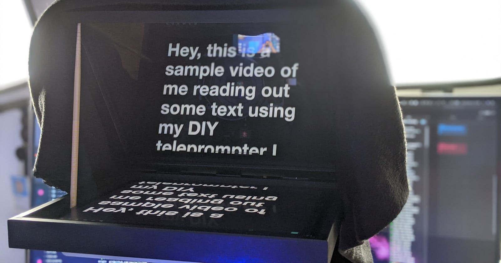 Build a DIY teleprompter for under $20 in less than 20min