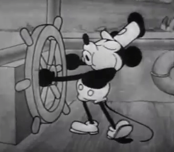 First appearance of Mickey Mouse in 1928