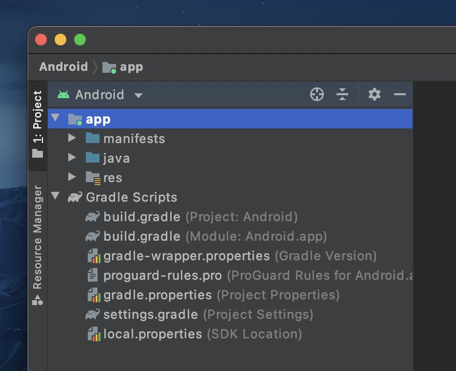 Android Studio Project Panel