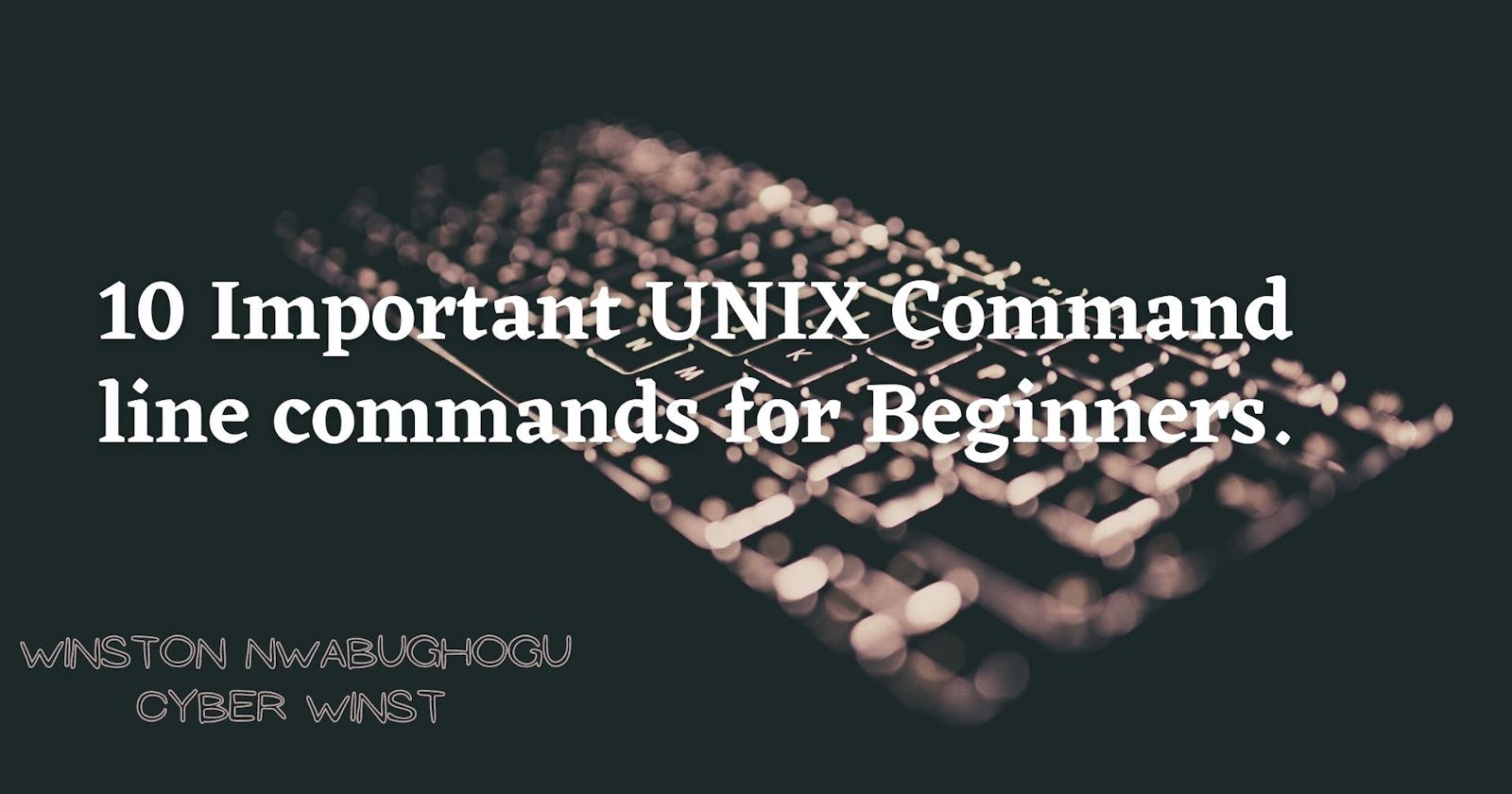 10 Important UNIX Commands for Beginners..