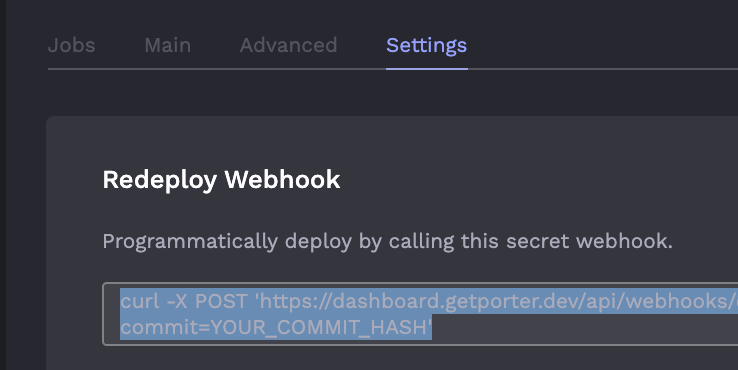 Webhook access