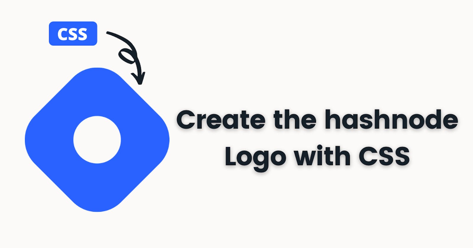 Create the hashnode logo with CSS