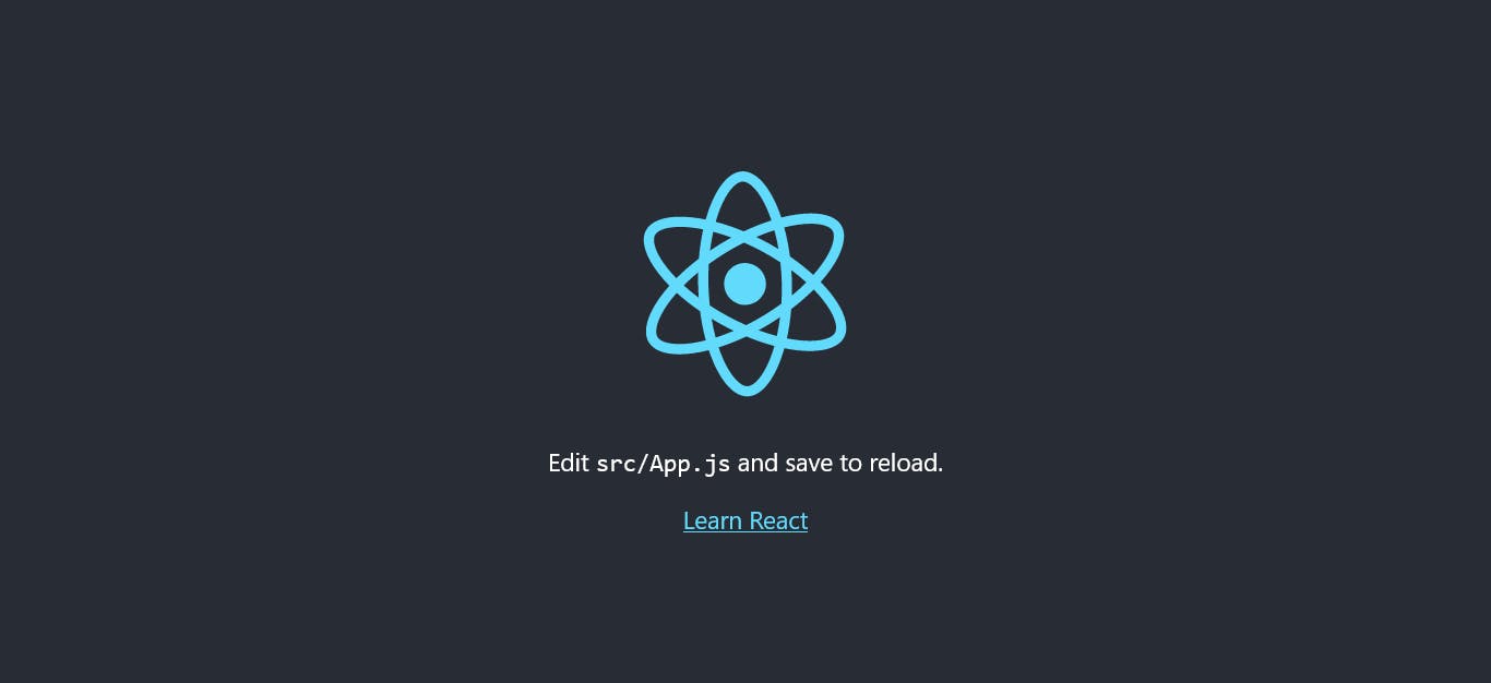our react app in the
browser
