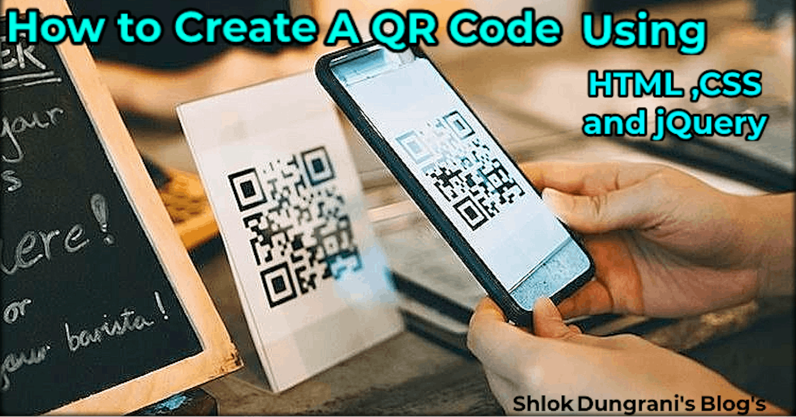 How to create a QR code using HTML, CSS and jQuery