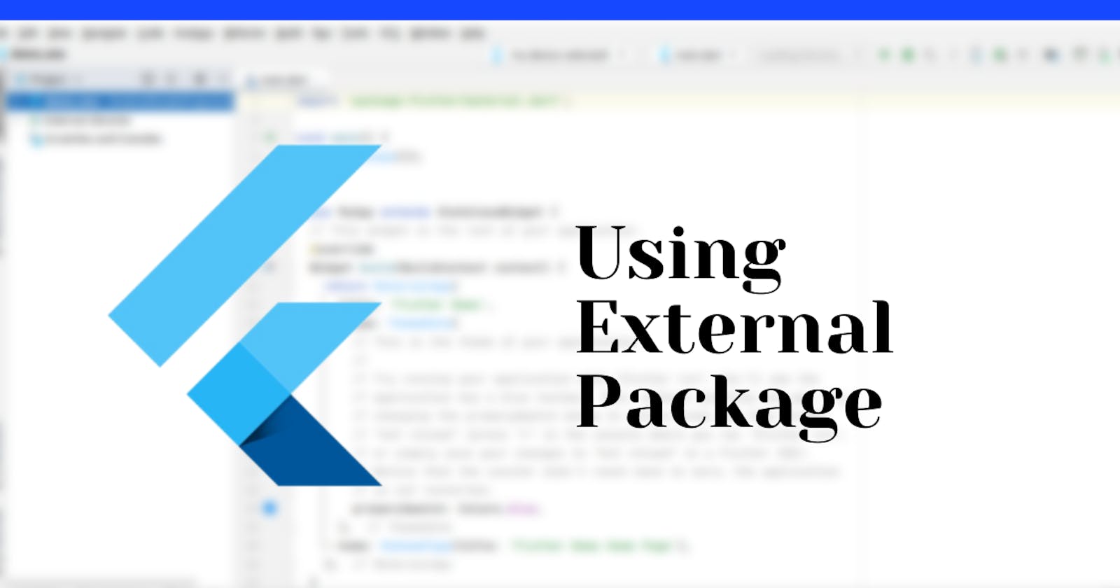 How to use external packages in Flutter
