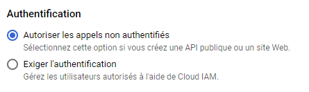 Cloud Run avec Cloud IAM