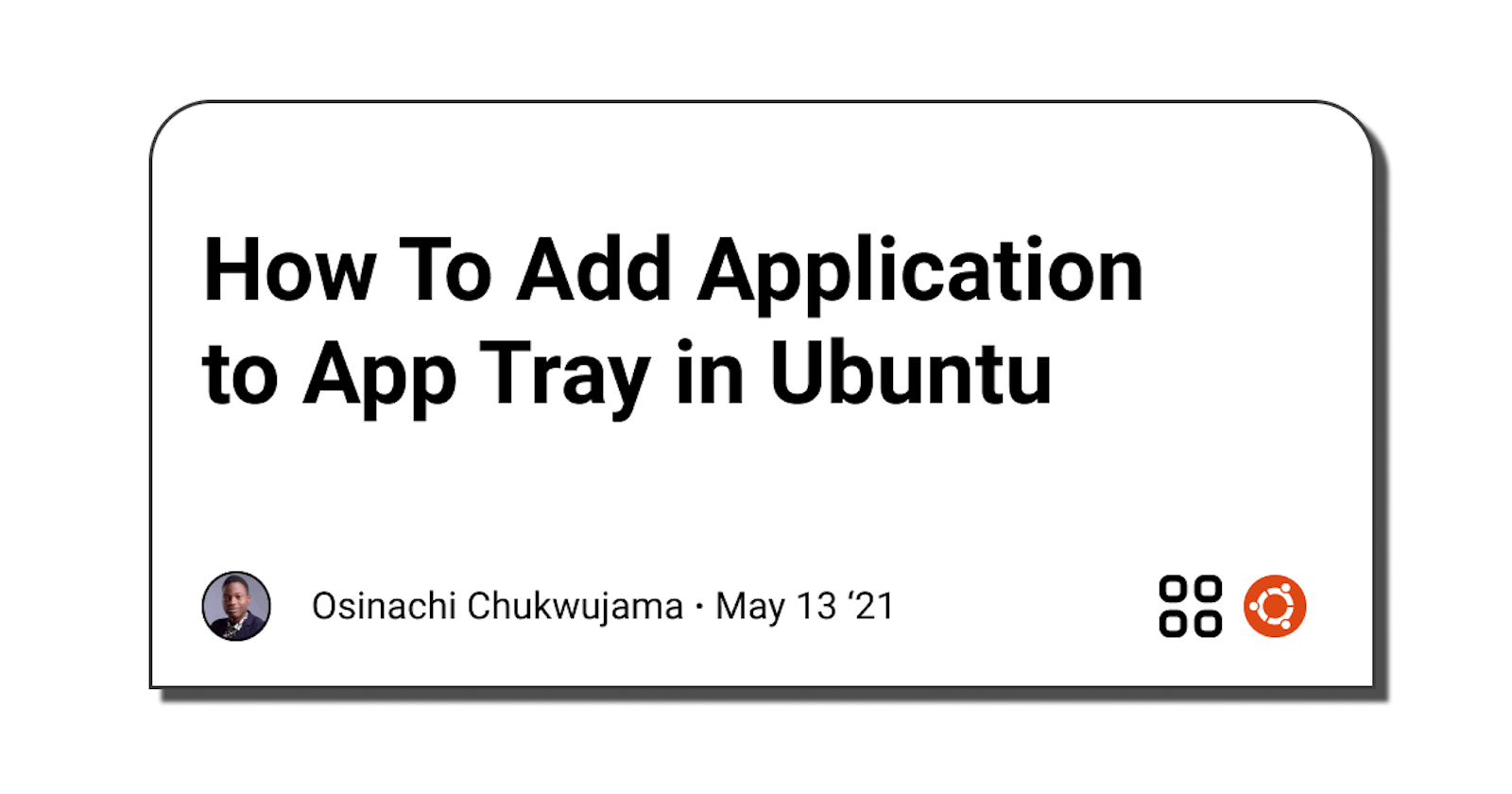 How To Add Application to App Tray in Ubuntu